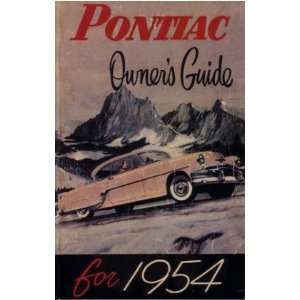  1954 PONTIAC Full Line Owners Manual User Guide 