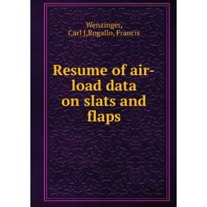Resume of air load data on slats and flaps Carl J,Rogallo, Francis 