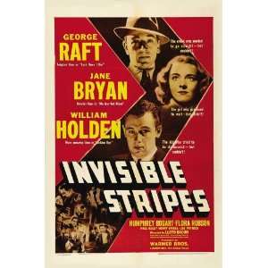 Invisible Stripes Movie Poster (27 x 40 Inches   69cm x 102cm) (1939 