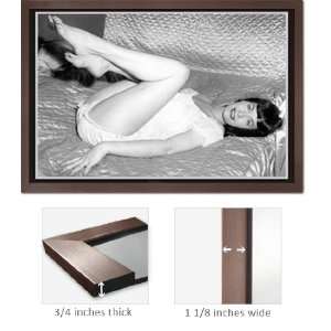  Slate Framed Bettie Page Poster Satin Bed Pin Up Girl 