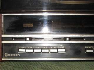   1971 Bogen BC360 AM/FM Stereo Receiver Phonograph Wood Cabinet  