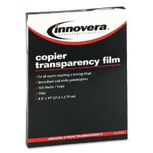 Innovera  Copier Transparency Film, Removable Sensing Stripe, Letter 