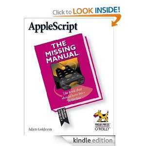    The Missing Manual Adam Goldstein  Kindle Store