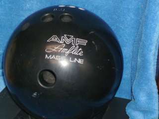 AMF AMFLITE MAGIC LINE 3 WHITE DOT 16 LB BOWLING BALL  