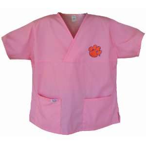  Clemson Pink Scrubs Tops SHIRT Clemson Tigers For HER 