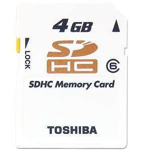    Toshiba SD F04GR4W 4GB Ultra High Speed Type SDHC Electronics