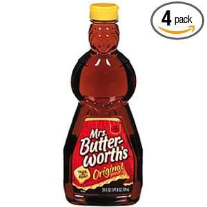 Mrs. Butterworths Original Syrup, 24 Ounce (Pack of 4)  