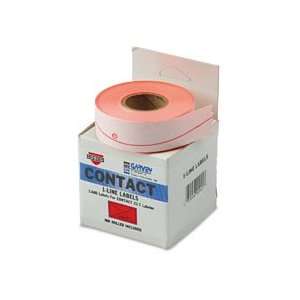   Labels, 1 Line, Fluor Red, 3 Rolls/Box COS090945