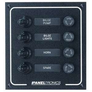  New PANELTRONICS WATERPROOF DC 4 POSITION BOOTED TOGGLE 
