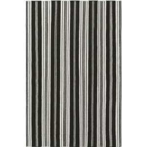  Surya FAR7001 Farmhouse Stripes Black Contemporary Rug 
