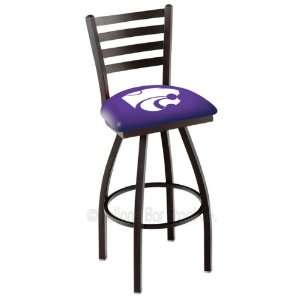   Bar Stool   Swivel With Black Ring and Horizontal Back Sports