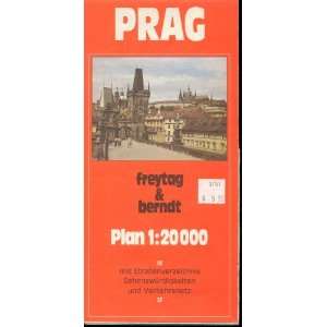  Map of Prag 120,000 Mit Strabenverzeichnis 