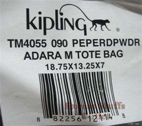 KIPLING TM4055 Beige ADARA Tote Shoulder Sling Bag NWT NEW  