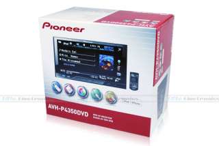 PIONEER AVH P4350DVD 7 DOUBLE DIN DVD IPOD CAR PLAYER  