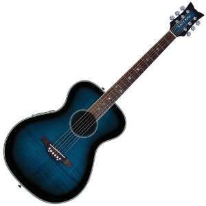  Daisy Rock Pixie Acoustic Electric Guitar, Blueberry Burst 