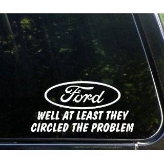   they circled the problem Funny Die Cut Vinyl window Decal / Sticker