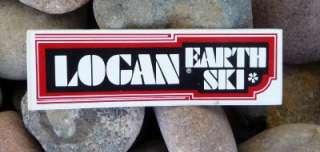   Skateboard Sticker Logan Earth Ski Original Old School Decal 70s
