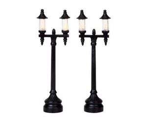 Lemax Village Collection Olde Town Street Lamp Set of 2 # 94992  
