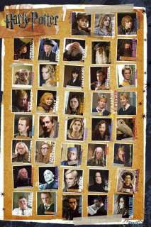 HARRY POTTER POSTER ~ DEATHLY HALLOWS 38 CAST MOVIE  