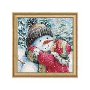    A Kiss for Snowman Counted Cross Stitch Kit