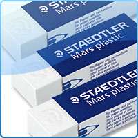 STAEDTLER 526 50 Mars® plastic latex free eraser   3SET