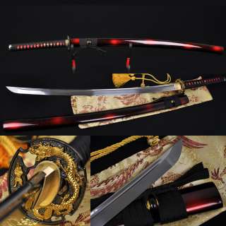   Japanese Samurai Battle Ready Dragon Sword Katana Ful Tang Blade