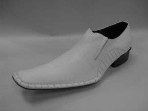 Mens Fiesso New White King Toe Slipon Shoes FI 6006  