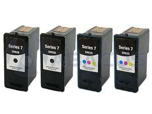 4pk Ink Cartridges for DELL Photo 966 968 968w Printer  