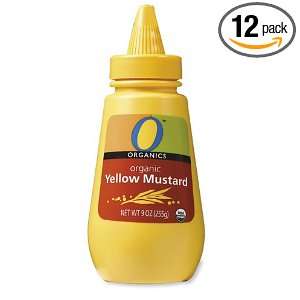 Organics Yellow Mustard, 9 Ounce Bottles (Pack of 12)  