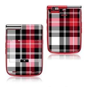 com Red Plaid Design Protective Skin Decal Sticker Cover for LG Lotus 