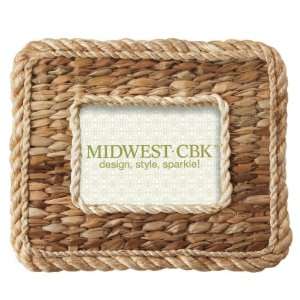  Pack of 2 Nautical Rope Inspired Woven 5x7 Frames 10.5 