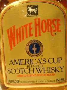 White Horse Scotch Whisky Americas Cup 1987 Limited Edition  