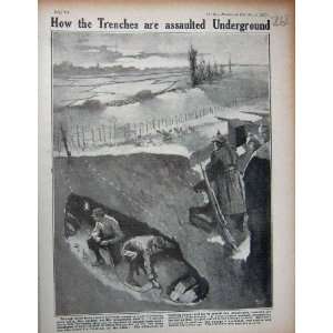  1915 WW1 Underground Trenches Dynamite Weapons Army