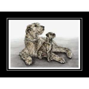  Irish Wolfhound Dog Art   Limited Edition Print