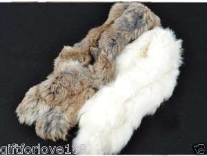   Fashion Womens Rabbit fur scarf to keep warm scarf fur collar  