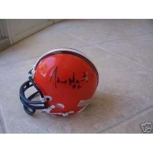  Johnnie Morant Syracuse Orange Signed Mini Helmet Coa 