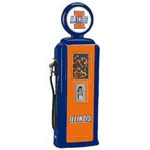   Illinois Fighting Illini Gas Pump Gumball Machine