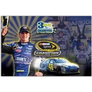  #48 Jimmie Johnson 3 In A Row 16.5 X 24 Medium Gallery By 