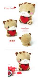 NEW MINECO cat HEART PLUSH TOY STUFFED anime DOLL S br  