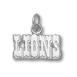  Detroit Lions Solid Sterling Silver LIONS 3/8 