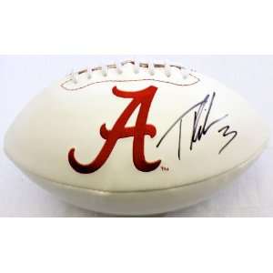  Trent Richardson Signed Alabama Crimson Tide Logo Ball 