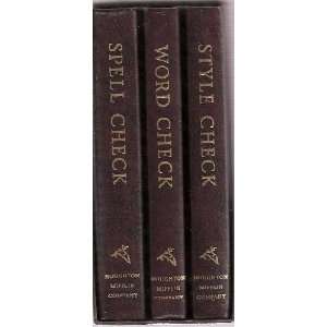  Word Check, Style Check, Spell Check (Boxed Set) Unknown 
