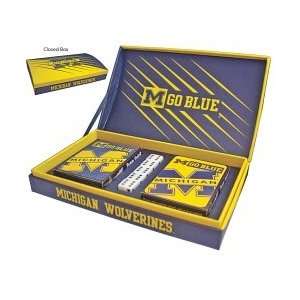   Wolverines Gift Box Set  playing Cards & Dice