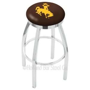  Chrome Swivel Bar Stool Base with Flat Accent Ring