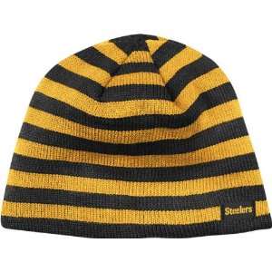  Pittsburgh Steelers Womens Striped Knit Hat Sports 