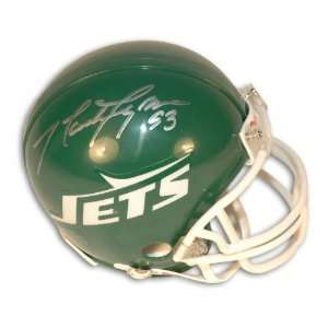  Marty Lyons New York Jets Autographed Mini Helmet Sports 
