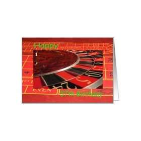  Happy 57th Birthday Roulette Wheel Card Toys & Games