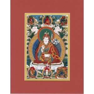 Thanka Print on Canvas (Giclée) Portraying Padmasambhava; 8 x 10 MG 