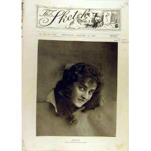  1896 Peep Bo Actress Lady Bo Peep Old Print Woman