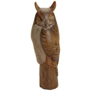 Big Sky Carvers Great Horned Owl Wood Carving Ken White  